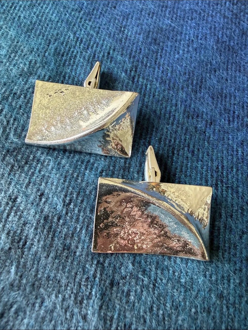 MCM sterling silver cuff links